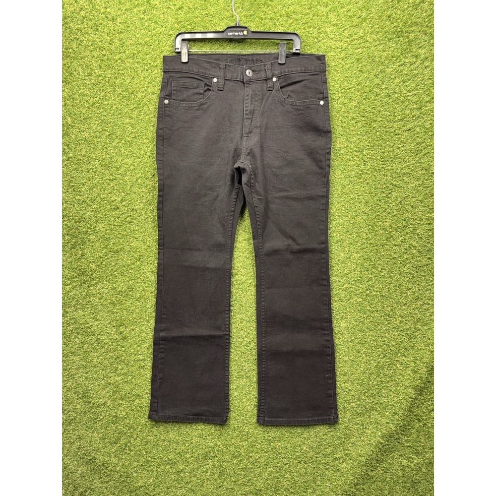 Cody James Jeans Mens 36x32 Black Charcoal Wash Stretch Denim Straight Leg